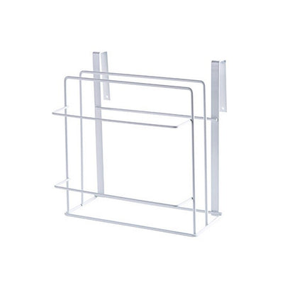 Kitchen Double Layer Towel Rack Hanging Holder Cabinets Shelf Chopping Board Storage Rack Hanger Shelf Kitchen Accessories